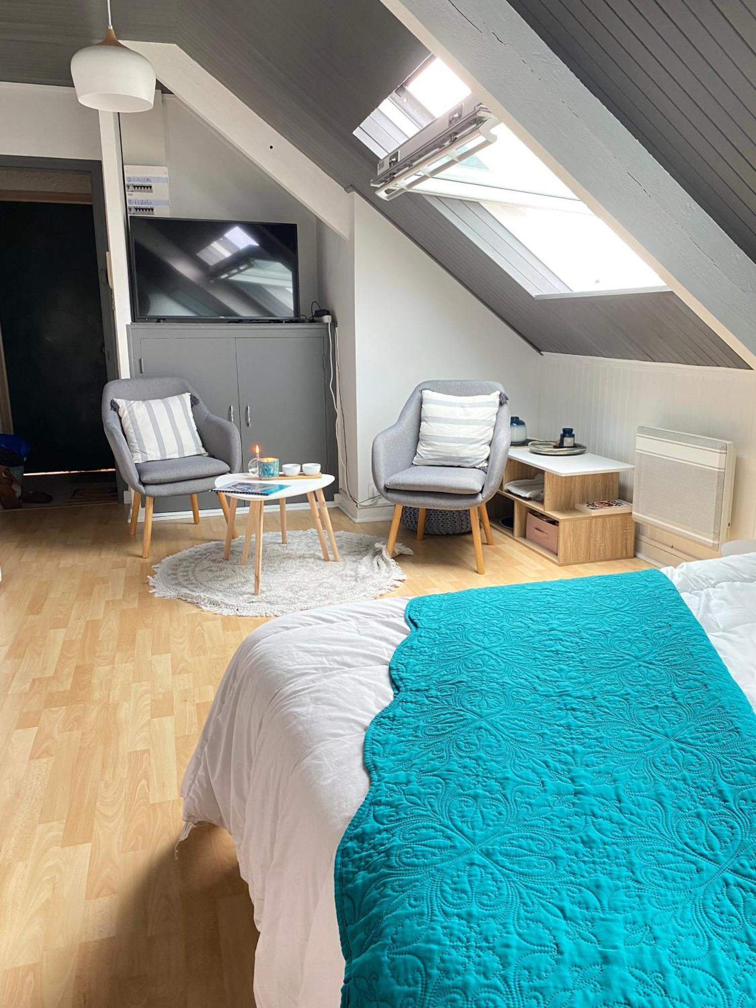Agreable Cocon Sous Les Toits - Parking - Wifi Apartment Pleneuf-Val-Andre Exterior foto
