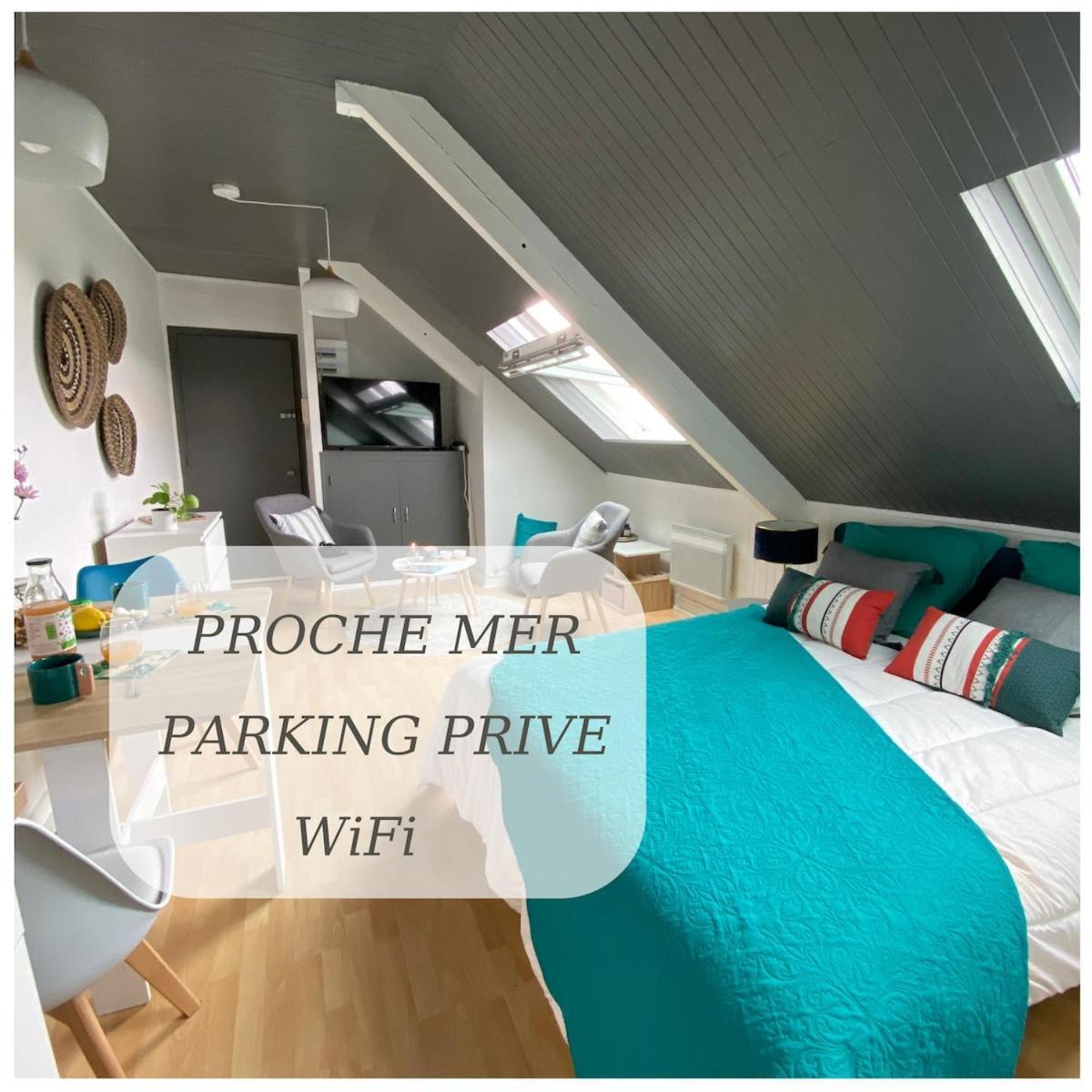 Agreable Cocon Sous Les Toits - Parking - Wifi Apartment Pleneuf-Val-Andre Exterior foto